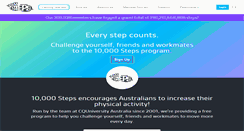 Desktop Screenshot of 10000steps.org.au