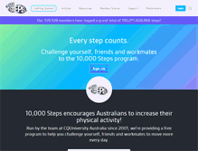 Tablet Screenshot of 10000steps.org.au